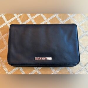 HOLIDAY SALE 🦃 Alexander McQueen Black Leather Clutch Purse with Dustbag